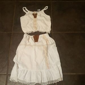 Girls Camisole top and skirt